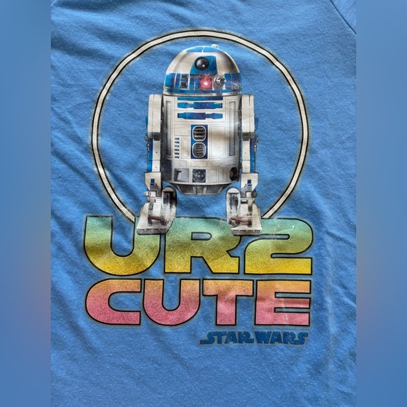 STAR WARS R2D2 L/S Raglan Tee Shirt - Picture 2 of 4